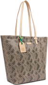 SNAKE SKIN LEATHER DAILY TOTE BAG CALLED "DIZZY"