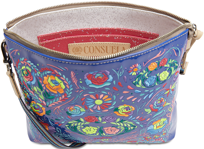 COLORFUL EMBROIDERED CROSSBODY BAG CALLED "MANGO DOWNTOWN CROSSBODY"