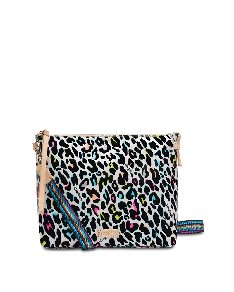 CONSUELA COLORFUL ANIMAL PRINT CROSSBODY BAG "COCO DOWNTOWN"