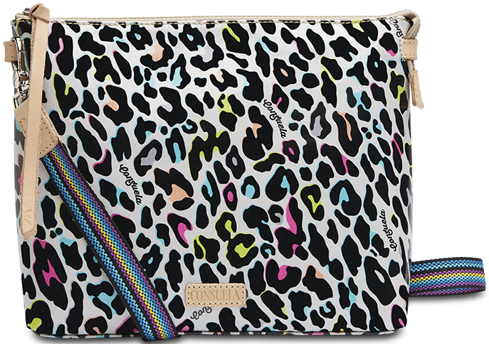 CONSUELA COLORFUL ANIMAL PRINT CROSSBODY BAG "COCO DOWNTOWN"