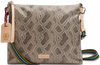 SNAKE SKIN LEATHER DOWNTOWN CROSSBODY BAG CALLED "DIZZY"