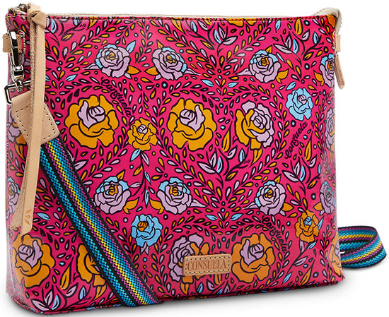 COLORFUL FLORAL CROSSBODY BAG CALLED "MOLLY DOWNTOWN CROSSBODY"