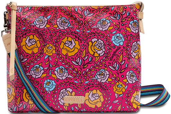 COLORFUL FLORAL CROSSBODY BAG CALLED "MOLLY DOWNTOWN CROSSBODY"