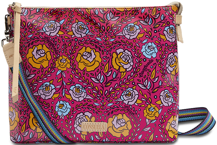COLORFUL FLORAL CROSSBODY BAG CALLED "MOLLY DOWNTOWN CROSSBODY"
