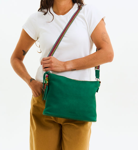 Teal Downtown Crossbody