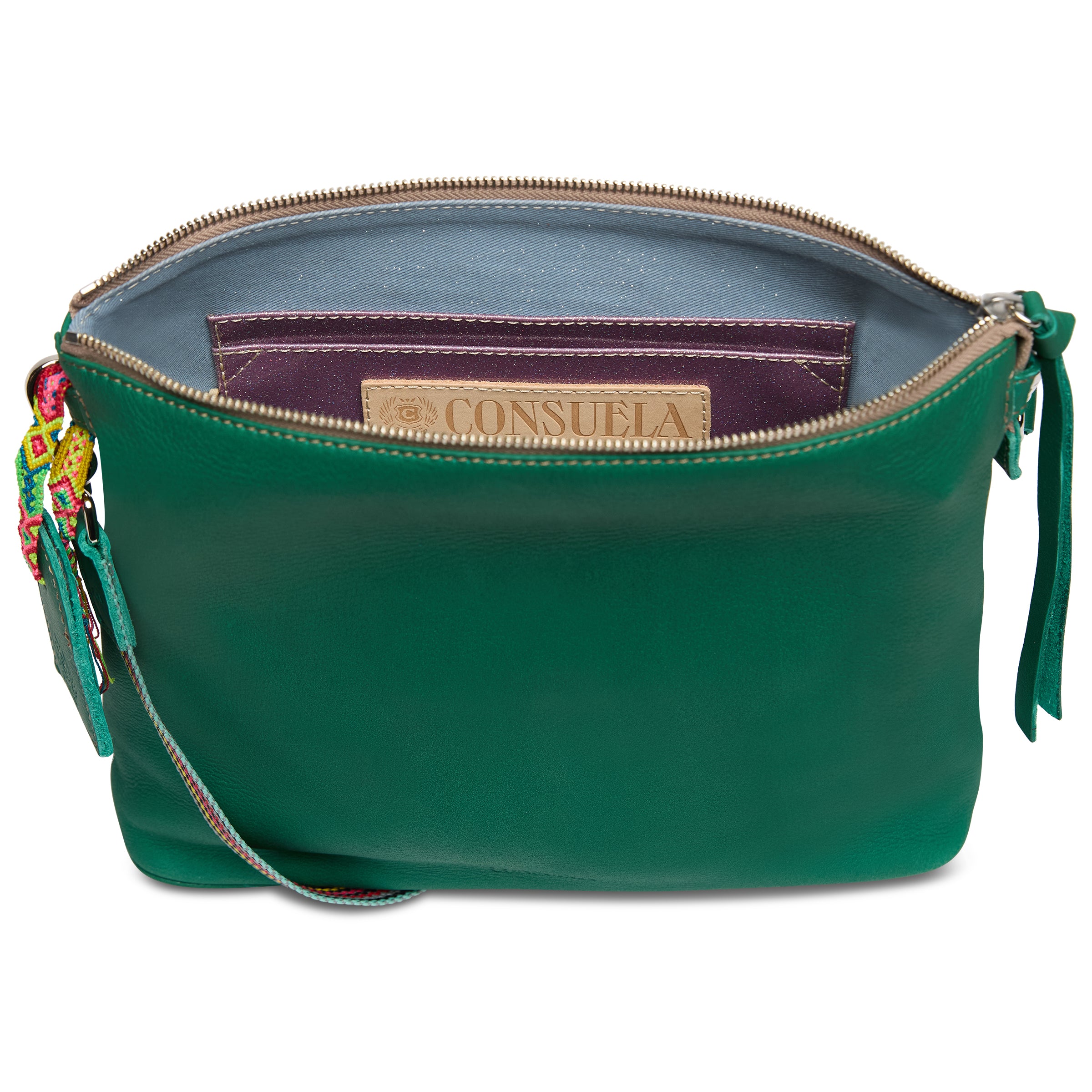 Teal Downtown Crossbody
