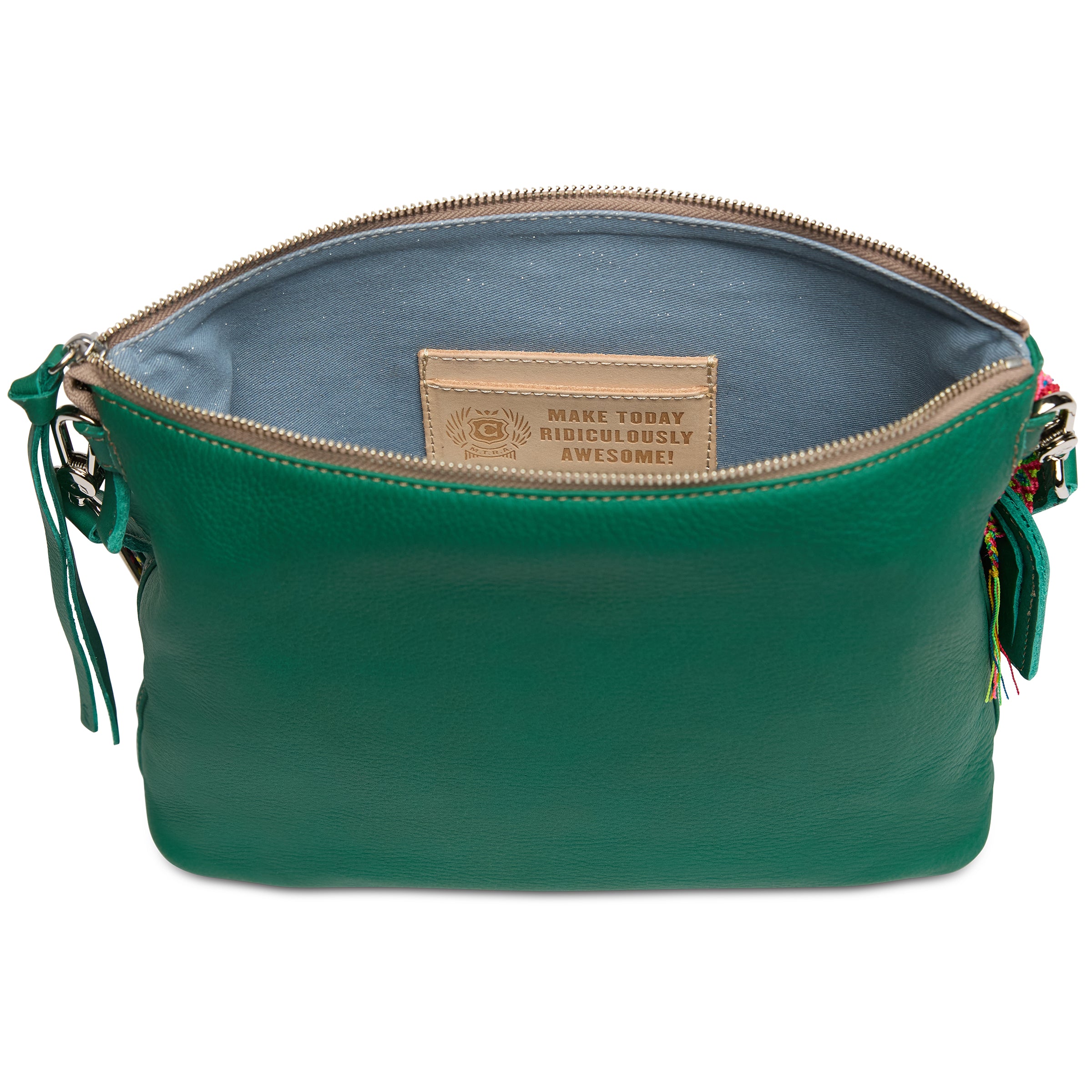 Teal Downtown Crossbody