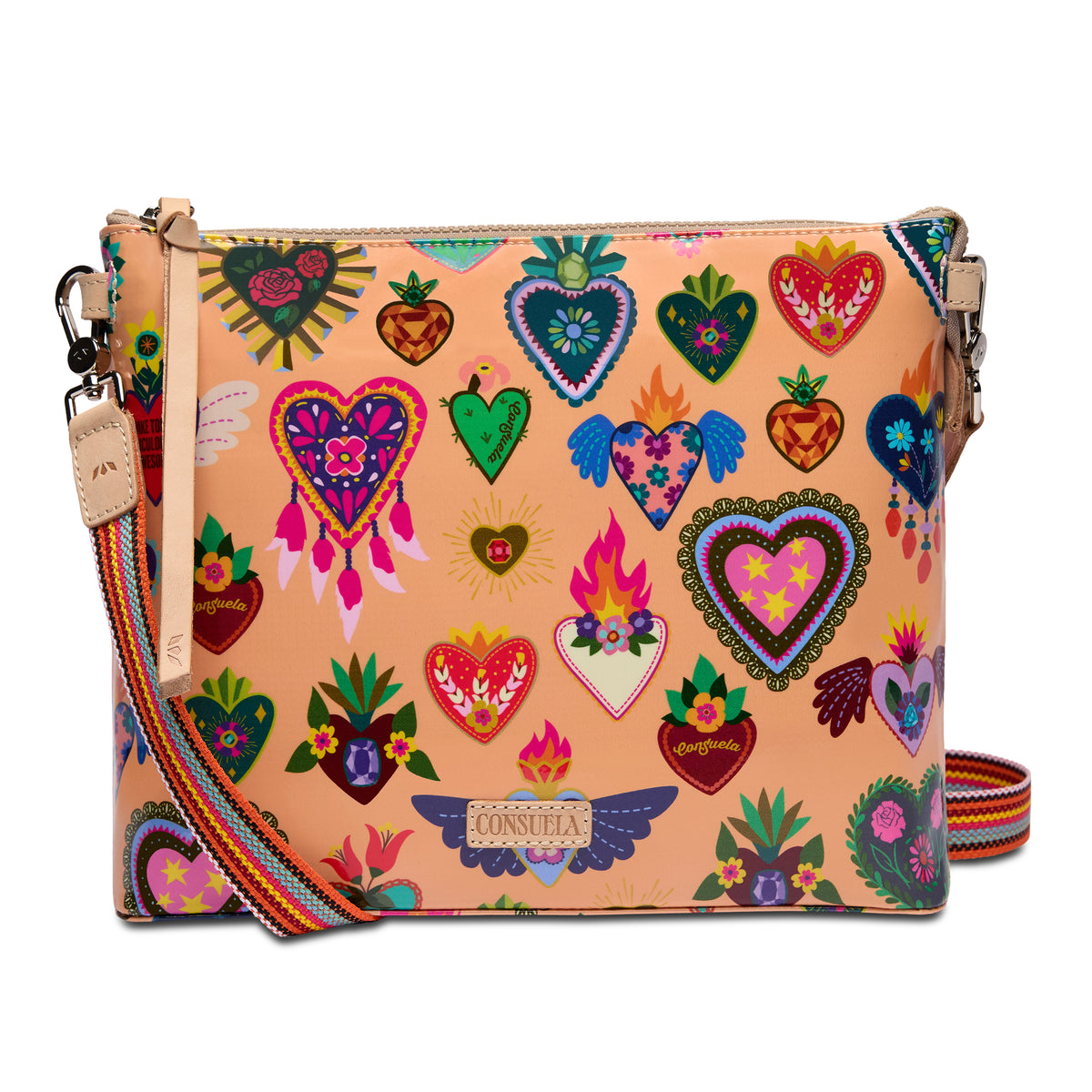 Peach Downtown Crossbody