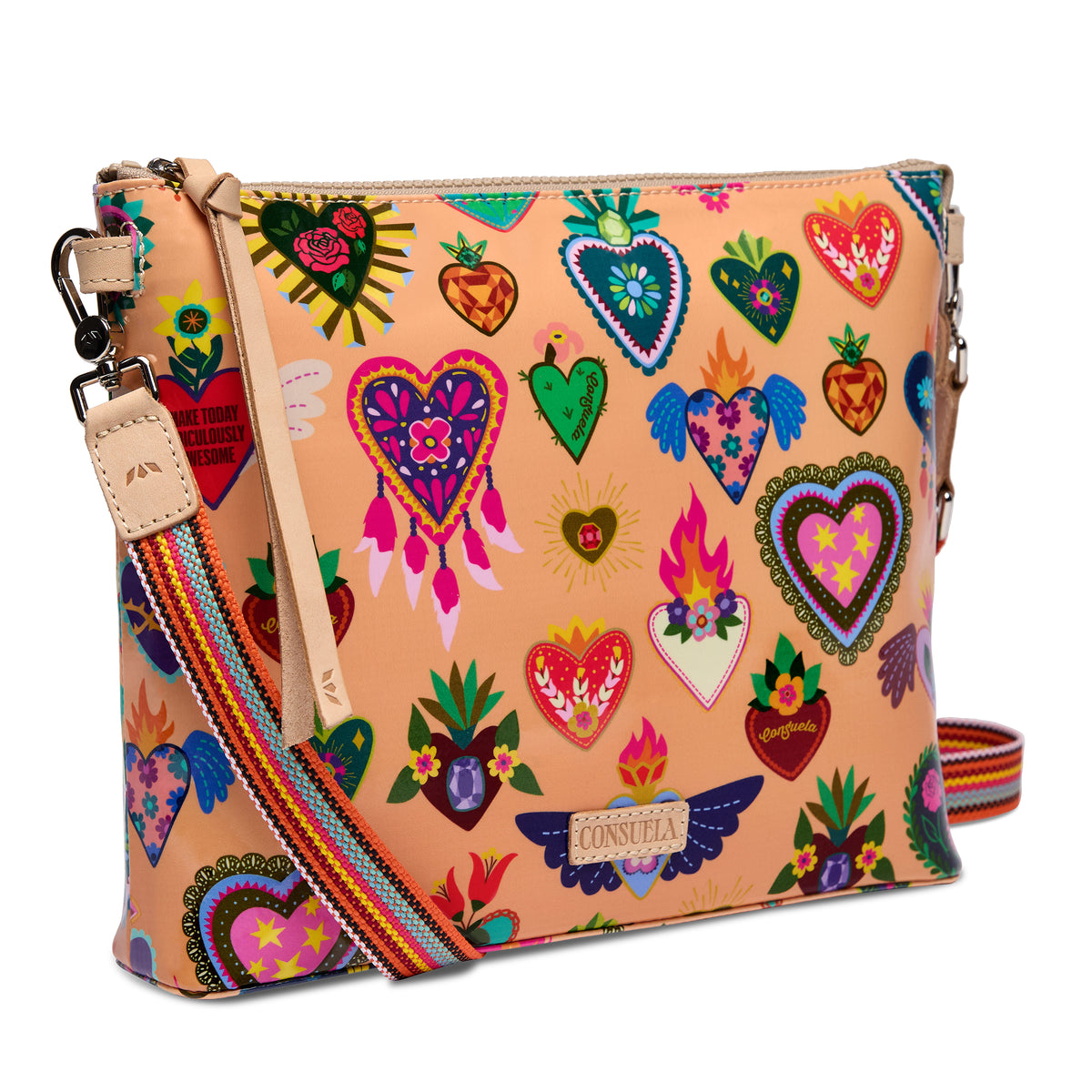 Peach Downtown Crossbody
