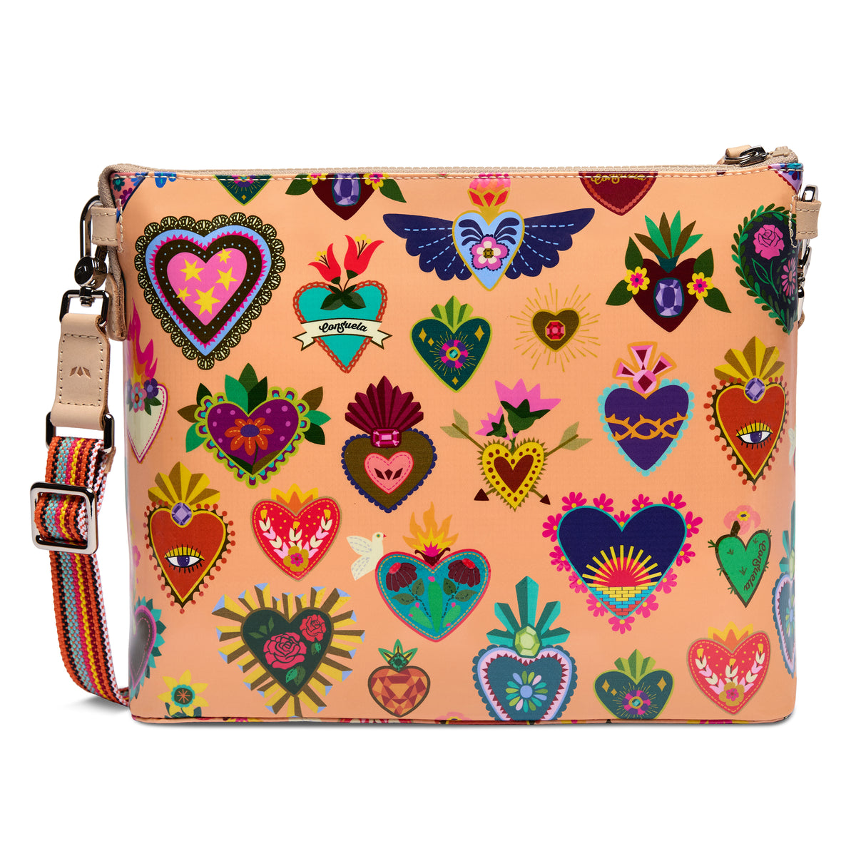 Peach Downtown Crossbody