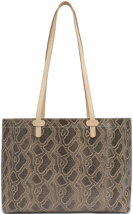 SNAKE SKIN LEATHER EASY TOTE BAG CALLED "DIZZY"