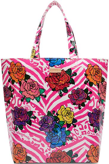 FLORAL AND COLORFUL TOTE BAG CALLED "FRUTTI BASIC BAG"