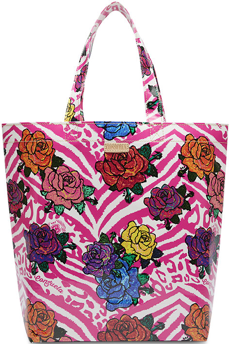 FLORAL AND COLORFUL TOTE BAG CALLED "FRUTTI BASIC BAG"