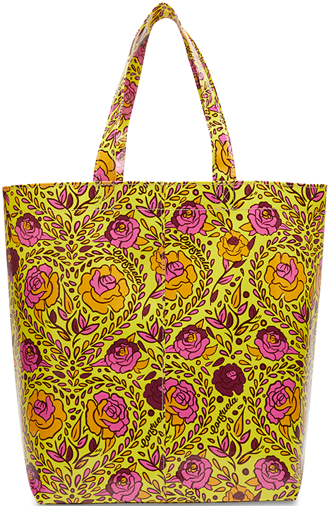 FLORAL AND COLORFUL TOTE BAG CALLED "MILLIE BASIC BAG"