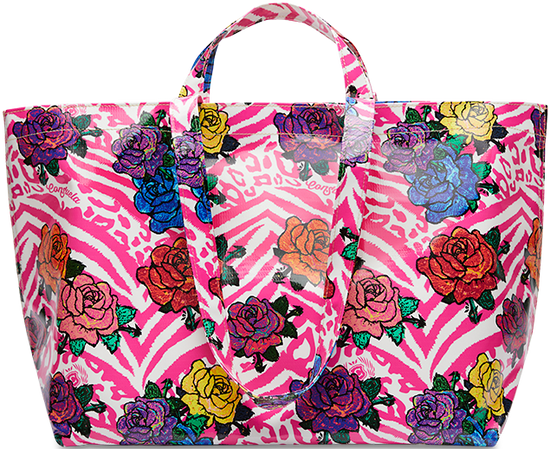 FLORAL AND COLORFUL TOTE BAG CALLED "FRUTTI JUMBO BAG"