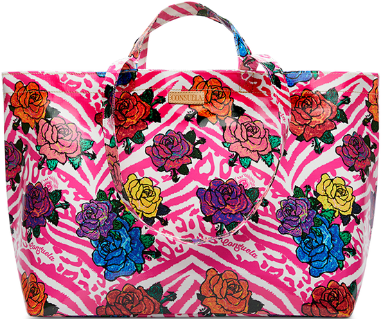 FLORAL AND COLORFUL TOTE BAG CALLED "FRUTTI JUMBO BAG"