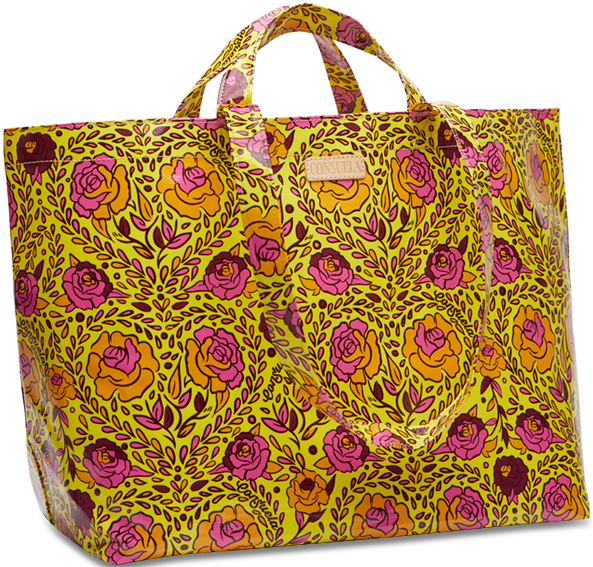 FLORAL AND COLORFUL TOTE BAG CALLED "MILLIE JUMBO BAG"