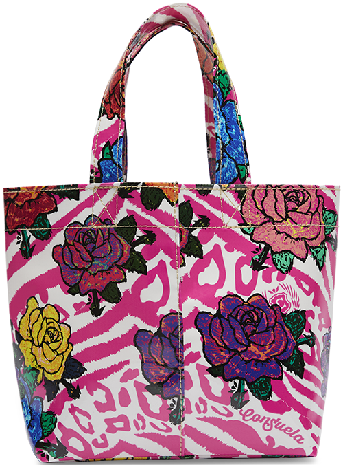 FLORAL AND COLORFUL TOTE BAG CALLED "FRUTTI MINI BAG"