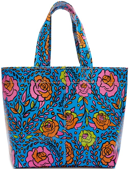 CONSUELA COLORFUL FLORAL PRINT TOTE BAG "MANDY MINI BAG"