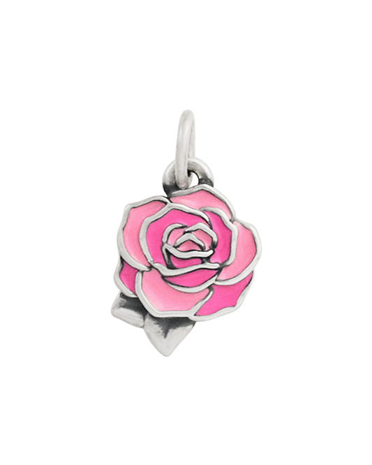 Enamel Consuela Pink Rose Charm