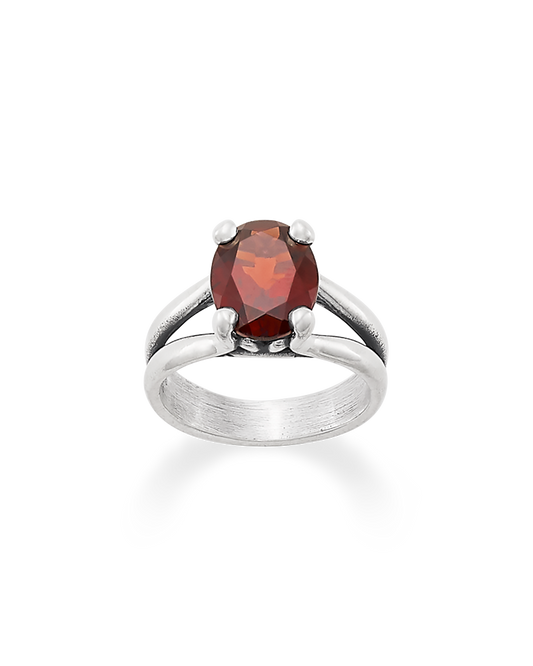 Oval Garnet Ring