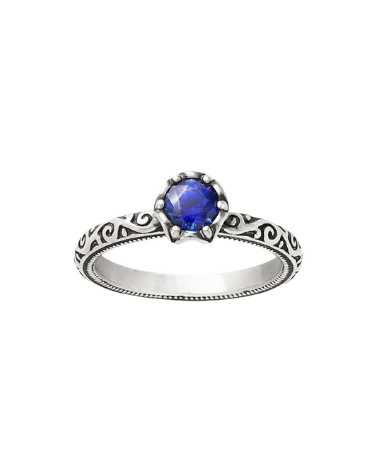 Cherished Birthstone Ring with Blue Sapphire