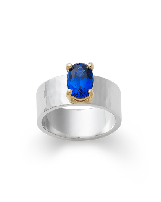 Julietta with Lab-Created Blue Sapphire Ring