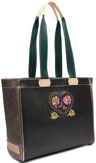 COLORFUL EMBROIDERED TOTE BAG CALLED "MARTA JOURNEY TOTE"