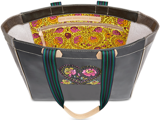 COLORFUL EMBROIDERED TOTE BAG CALLED "MARTA JOURNEY TOTE"