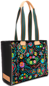 COLORFUL EMBROIDERED TOTE BAG CALLED "RITA JOURNEY TOTE"