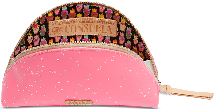COLORFUL TRAVEL COSMETIC CASE CALLED "SHINE LARGE COSMETIC CASE"