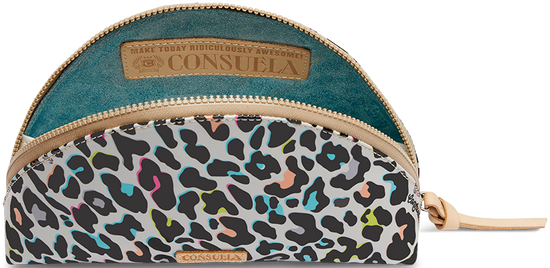 CONSUELA COLORFUL ANIMAL PRINT TRAVEL CASE"COCO LARGE COSMETIC CASE"