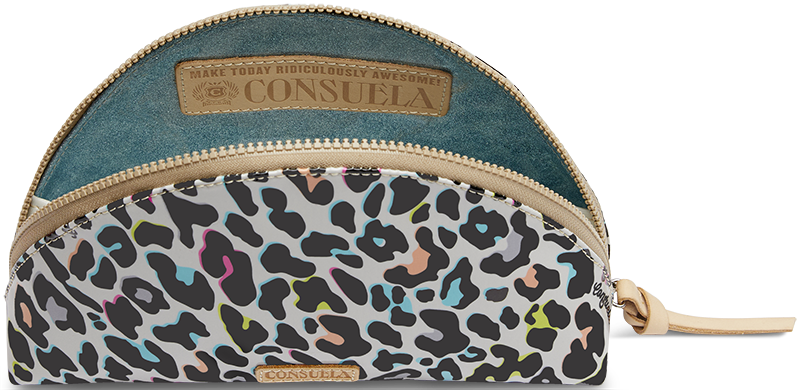 CONSUELA COLORFUL ANIMAL PRINT TRAVEL CASE"COCO LARGE COSMETIC CASE"