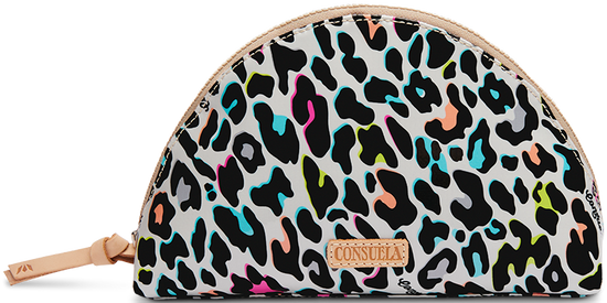 CONSUELA COLORFUL ANIMAL PRINT TRAVEL CASE"COCO LARGE COSMETIC CASE"