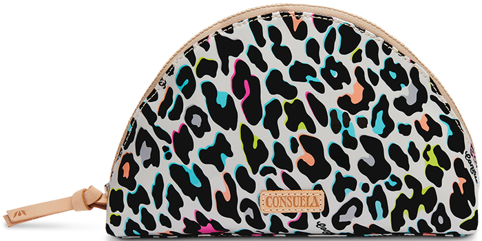 CONSUELA COLORFUL ANIMAL PRINT TRAVEL CASE"COCO LARGE COSMETIC CASE"