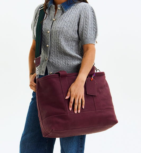 Plum Max Tote