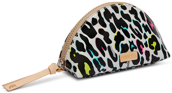 CONSUELA COLORFUL ANIMAL PRINT TRAVEL CASE"COCO MEDIUM COSMETIC CASE"