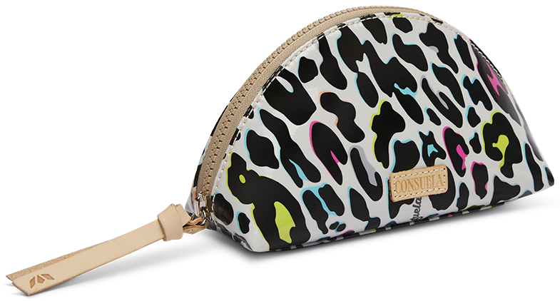 CONSUELA COLORFUL ANIMAL PRINT TRAVEL CASE"COCO MEDIUM COSMETIC CASE"