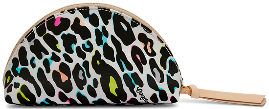 CONSUELA COLORFUL ANIMAL PRINT TRAVEL CASE"COCO MEDIUM COSMETIC CASE"