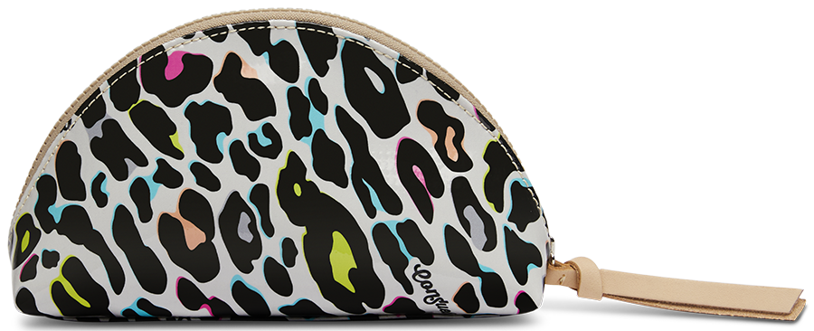 CONSUELA COLORFUL ANIMAL PRINT TRAVEL CASE"COCO MEDIUM COSMETIC CASE"