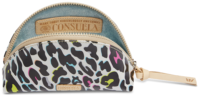 CONSUELA COLORFUL ANIMAL PRINT TRAVEL CASE"COCO MEDIUM COSMETIC CASE"