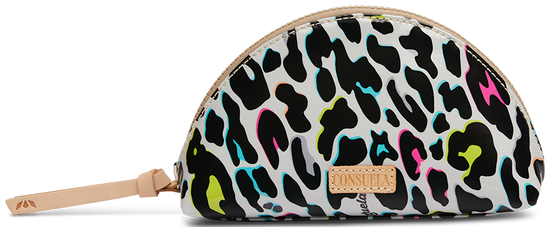CONSUELA COLORFUL ANIMAL PRINT TRAVEL CASE"COCO MEDIUM COSMETIC CASE"