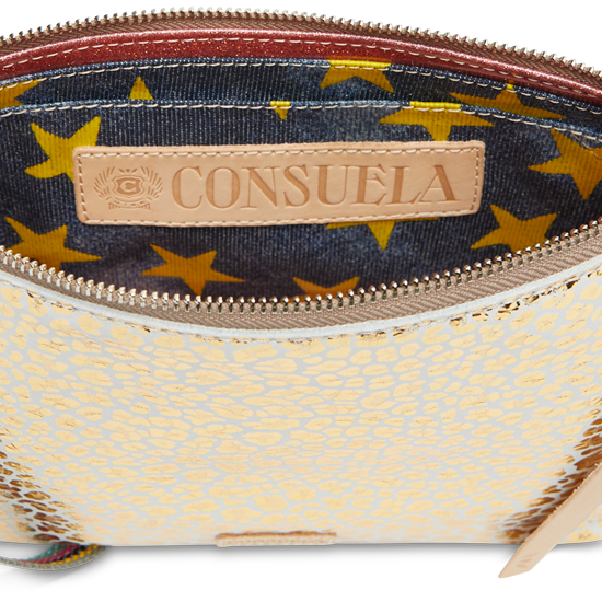 CONSUELA GOLD CROSSBODY BAG CALLED "KIT MIDTOWN CROSSBODY"