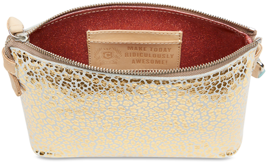 CONSUELA GOLD CROSSBODY BAG CALLED "KIT MIDTOWN CROSSBODY"
