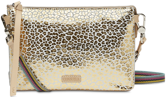 CONSUELA GOLD CROSSBODY BAG CALLED "KIT MIDTOWN CROSSBODY"