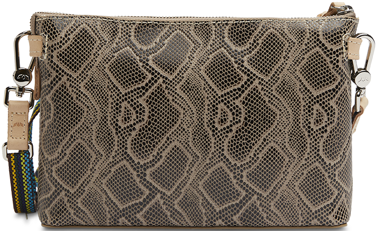 SNAKE SKIN LEATHER MIDTOWN CROSSBODY BAG CALLED "DIZZY"