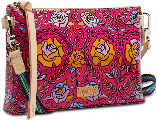 COLORFUL FLORAL CROSSBODY BAG CALLED "MOLLY MIDTOWN CROSSBODY"