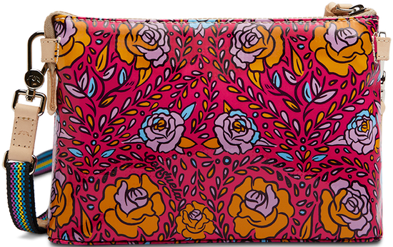 COLORFUL FLORAL CROSSBODY BAG CALLED "MOLLY MIDTOWN CROSSBODY"
