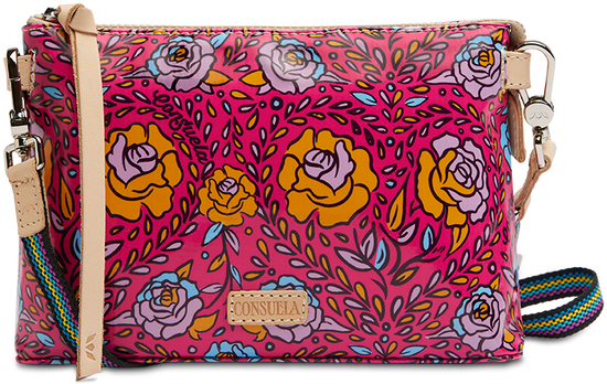 COLORFUL FLORAL CROSSBODY BAG CALLED "MOLLY MIDTOWN CROSSBODY"