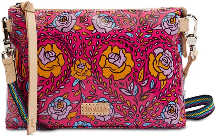 COLORFUL FLORAL CROSSBODY BAG CALLED "MOLLY MIDTOWN CROSSBODY"
